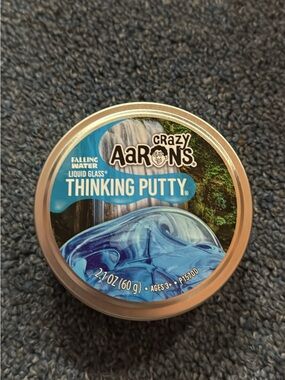 Crazy Aaron's Thinking Putty - Falling Water Liquid Glass - Blue